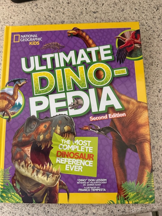 National Geographic Other - National Geographic Ultimate Dino-Pedia — Purple & Yellow Cover